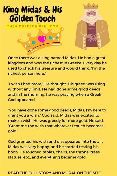 king midas and his golden touch completing story